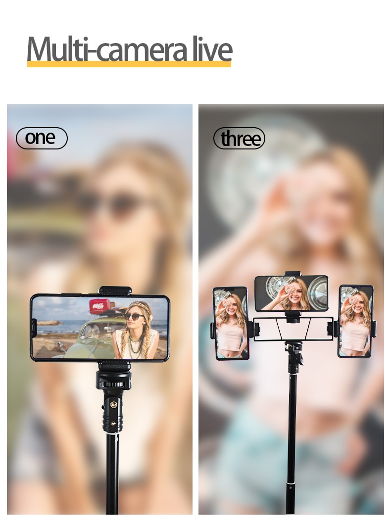 Illuminated Mount Smartphone Tripod Stick