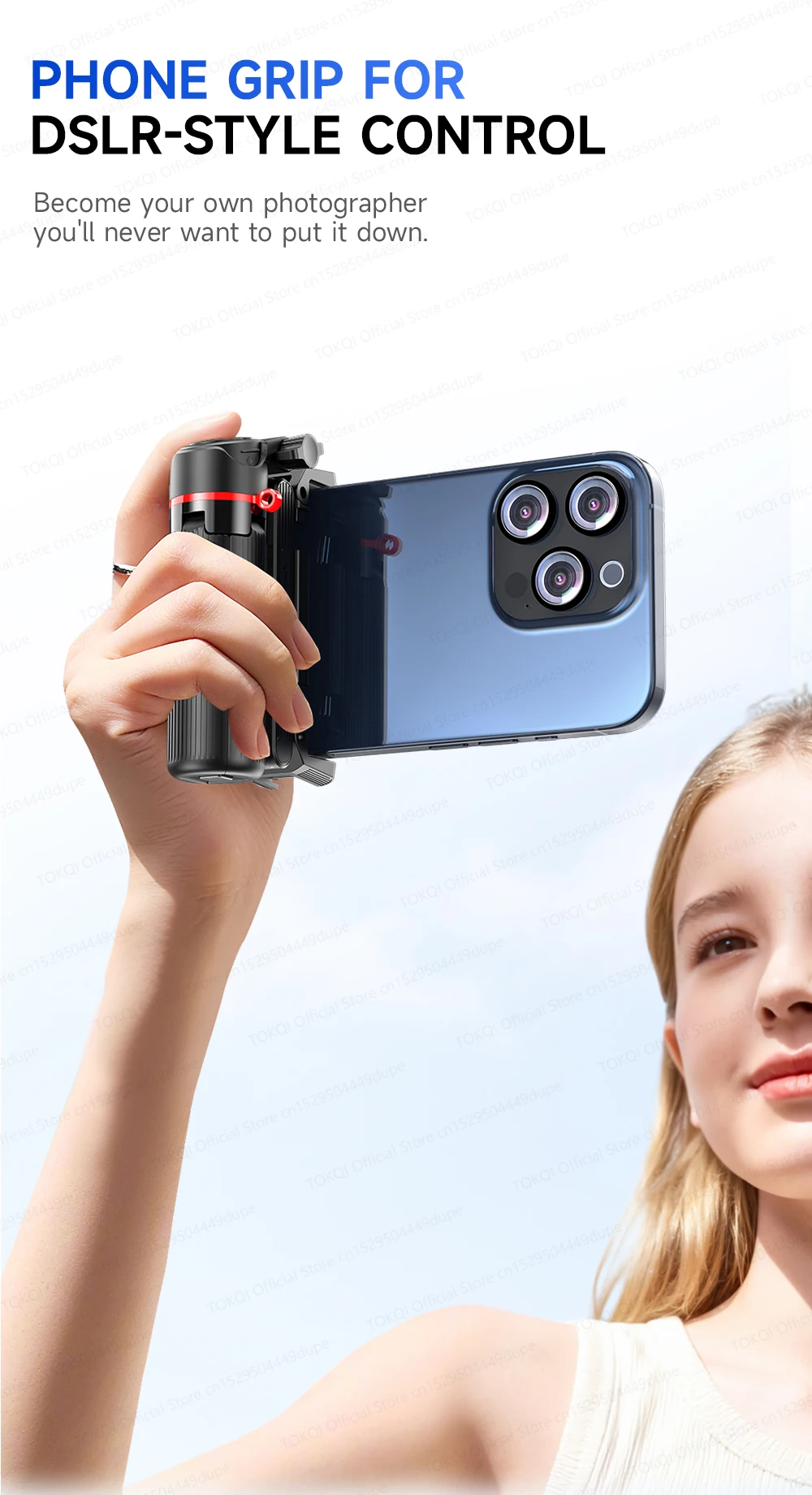 AXNEN Mini Selfie Stick Tripod 66.9'' Extendable Cellphone Holder for Smartphones Shooting Vlog with Zoom Portable F07 Quadrapod
