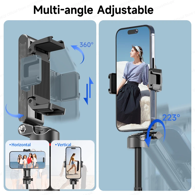 AXNEN Mini Selfie Stick Tripod 66.9” Extendable Cellphone Holder for Smartphones Shooting Vlog with Zoom Portable F07 Quadrapod AXNEN Mini Selfie Stick Tripod 66.9'' Extendable Cellphone Holder for Smartphones Shooting Vlog with Zoom Portable F07 Quadrapod