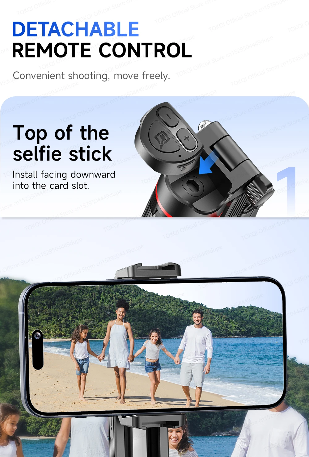 AXNEN Mini Selfie Stick Tripod 66.9'' Extendable Cellphone Holder for Smartphones Shooting Vlog with Zoom Portable F07 Quadrapod
