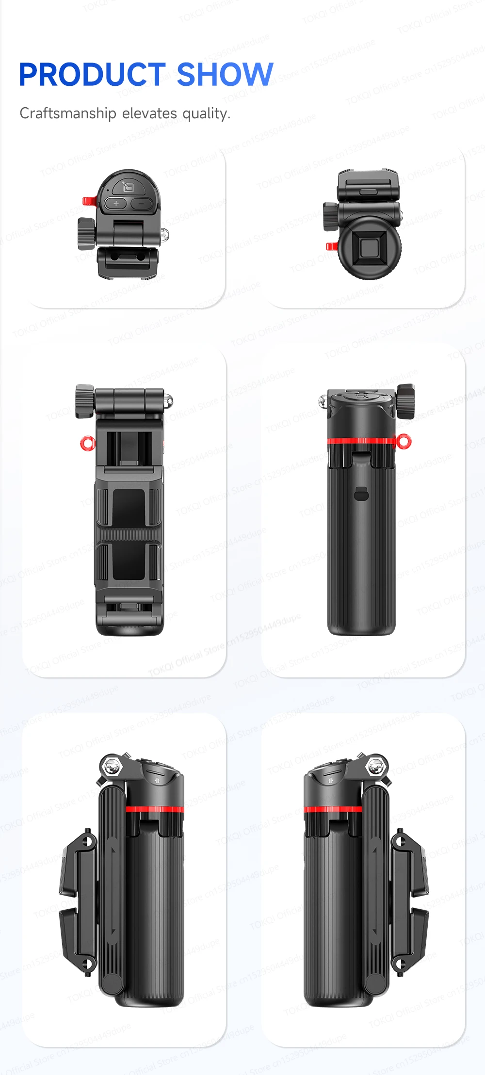 AXNEN Mini Selfie Stick Tripod 66.9'' Extendable Cellphone Holder for Smartphones Shooting Vlog with Zoom Portable F07 Quadrapod