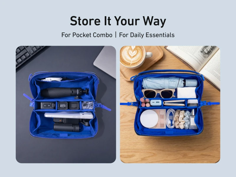 TELESIN Storage Protection Bag Carrying Case for DJI OSMO Pocket 4 3 Crossbody Bag Camera Accessories Storage Bag Storage Box