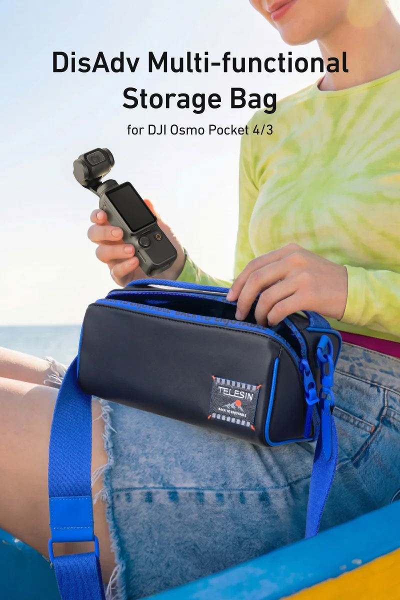 TELESIN Storage Protection Bag Carrying Case for DJI OSMO Pocket 4 3 Crossbody Bag Camera Accessories Storage Bag Storage Box