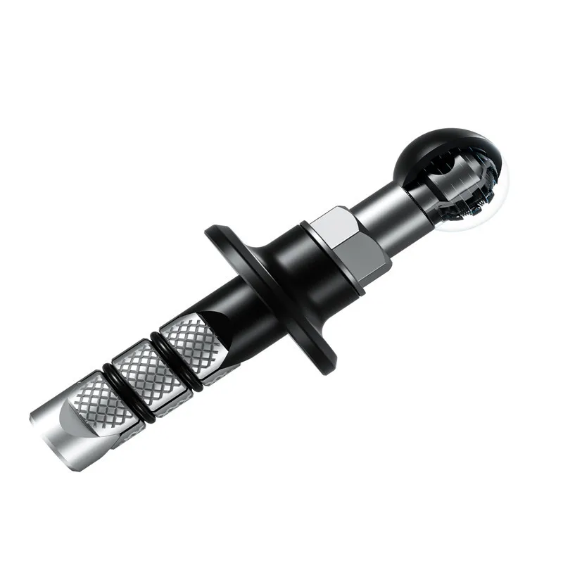 Motorcycle Bike Mount Black Fork Stem Base with 17mm 25mm Ball Head for GoPro insta360 Ball Mount Adapter Mobile Phone Holder