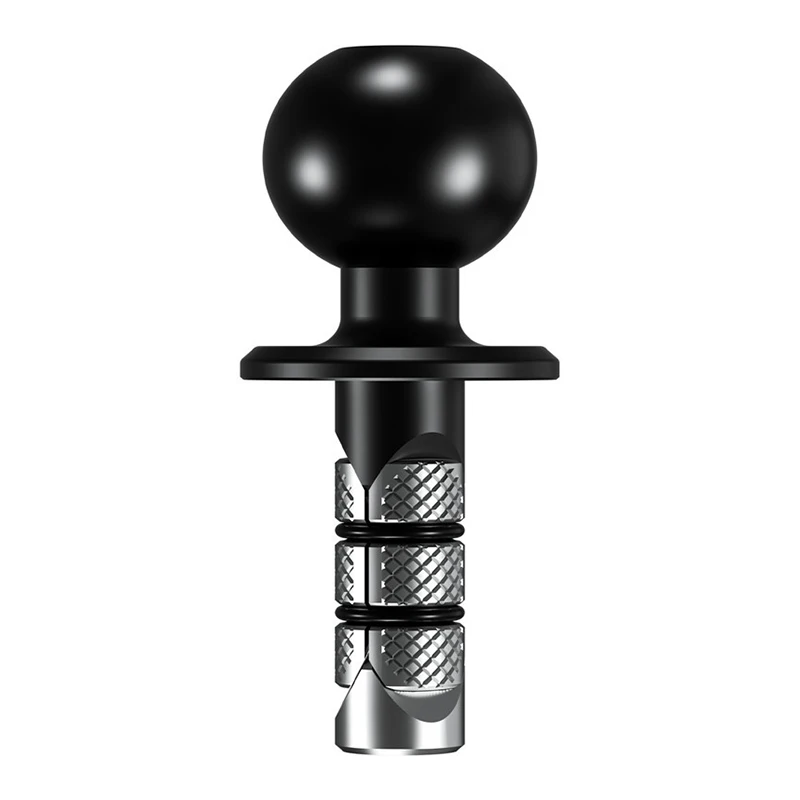 Motorcycle Bike Mount Black Fork Stem Base with 17mm 25mm Ball Head for GoPro insta360 Ball Mount Adapter Mobile Phone Holder