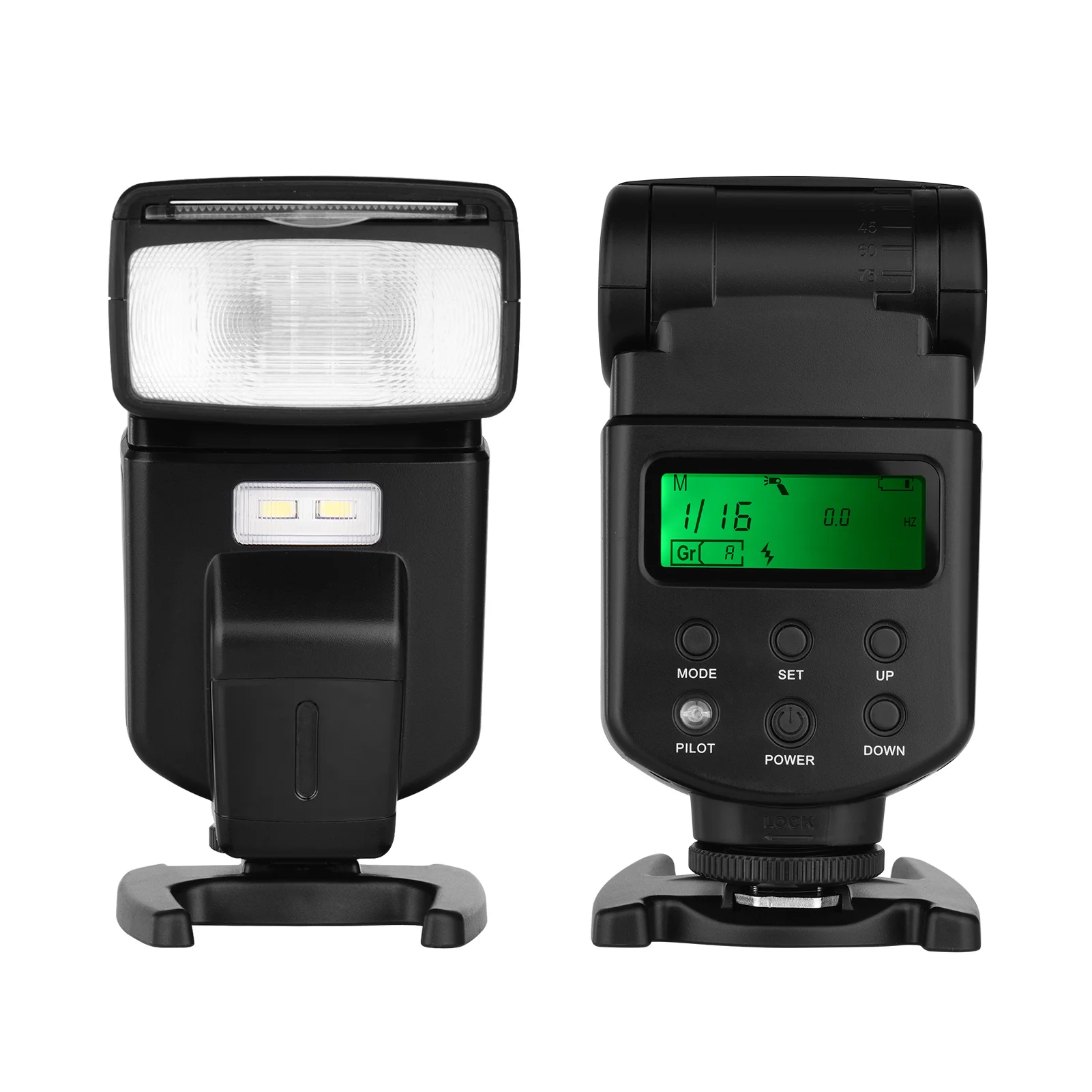 Andoer Universal Flash Speedlite GN40 Adjustable LED Fill Light On-camera Flash for Canon Nikon Olympus Pentax DSLR Cameras