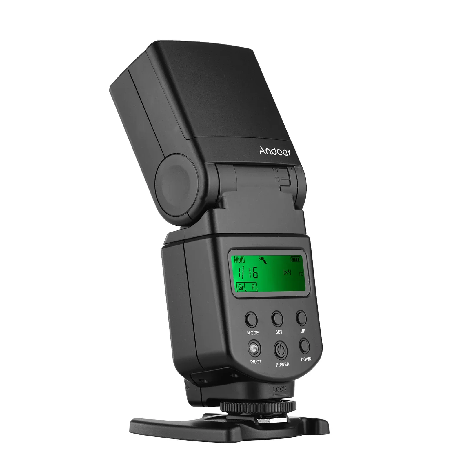 Andoer Universal Flash Speedlite GN40 Adjustable LED Fill Light On-camera Flash for Canon Nikon Olympus Pentax DSLR Cameras